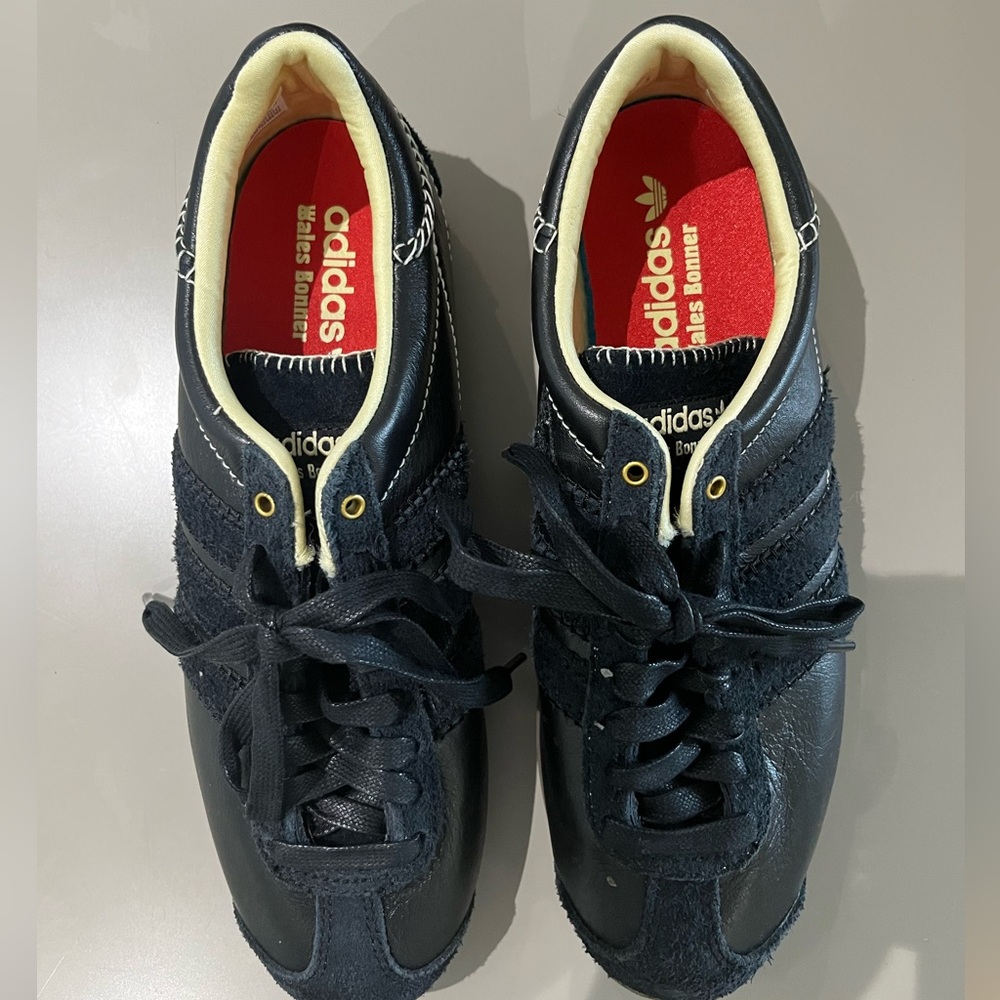 Adidas Wales Bonner black leather sneakers